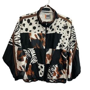 Vintage EVR Zip Up Blazer Jacket Womens Size XL Armpit Measurement 24”